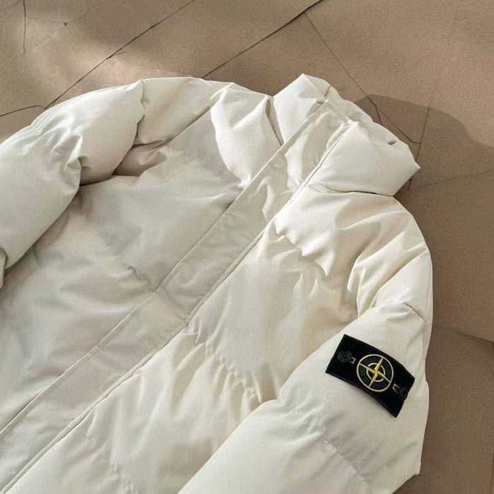 (БЕЗ ПЕРЕДОПЛАТИ)Stone Island Puffer куртка пуховик стон ісланд біла