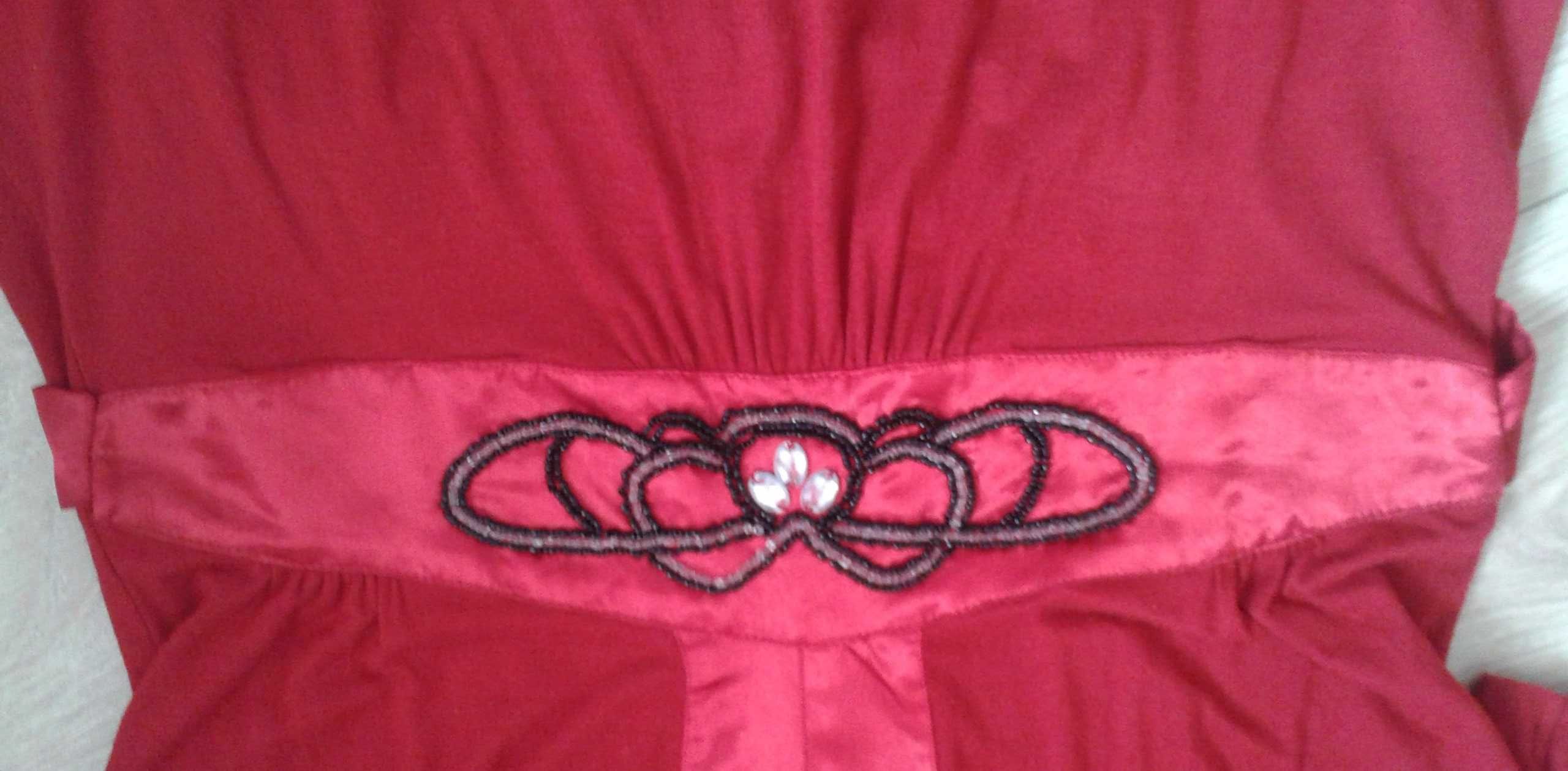 Tunika ciążowa 40/42 M/L bluzka koszula bawełna damska czerwona