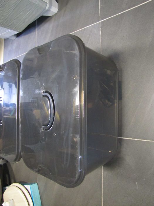 GONICVIN Pudełka do przechowywania z pokrywką 70L 4 sztuki