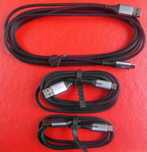 Kabel USB C 3szt. 3m 2m 1m szybkie ładowanie 3.1A wzmacniany w oplocie