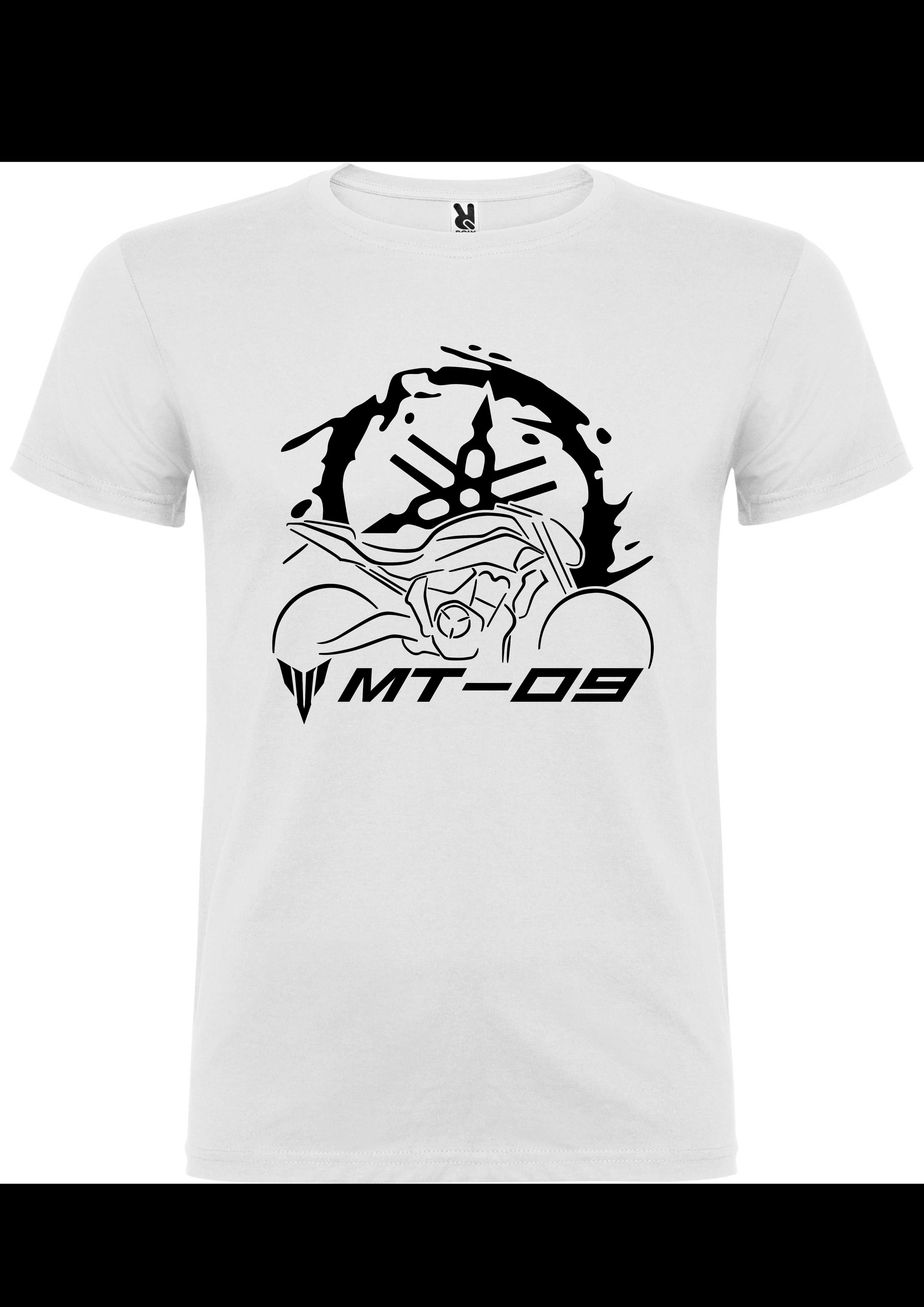 T-shirt Yamaha MT-09 moto perfil + logo