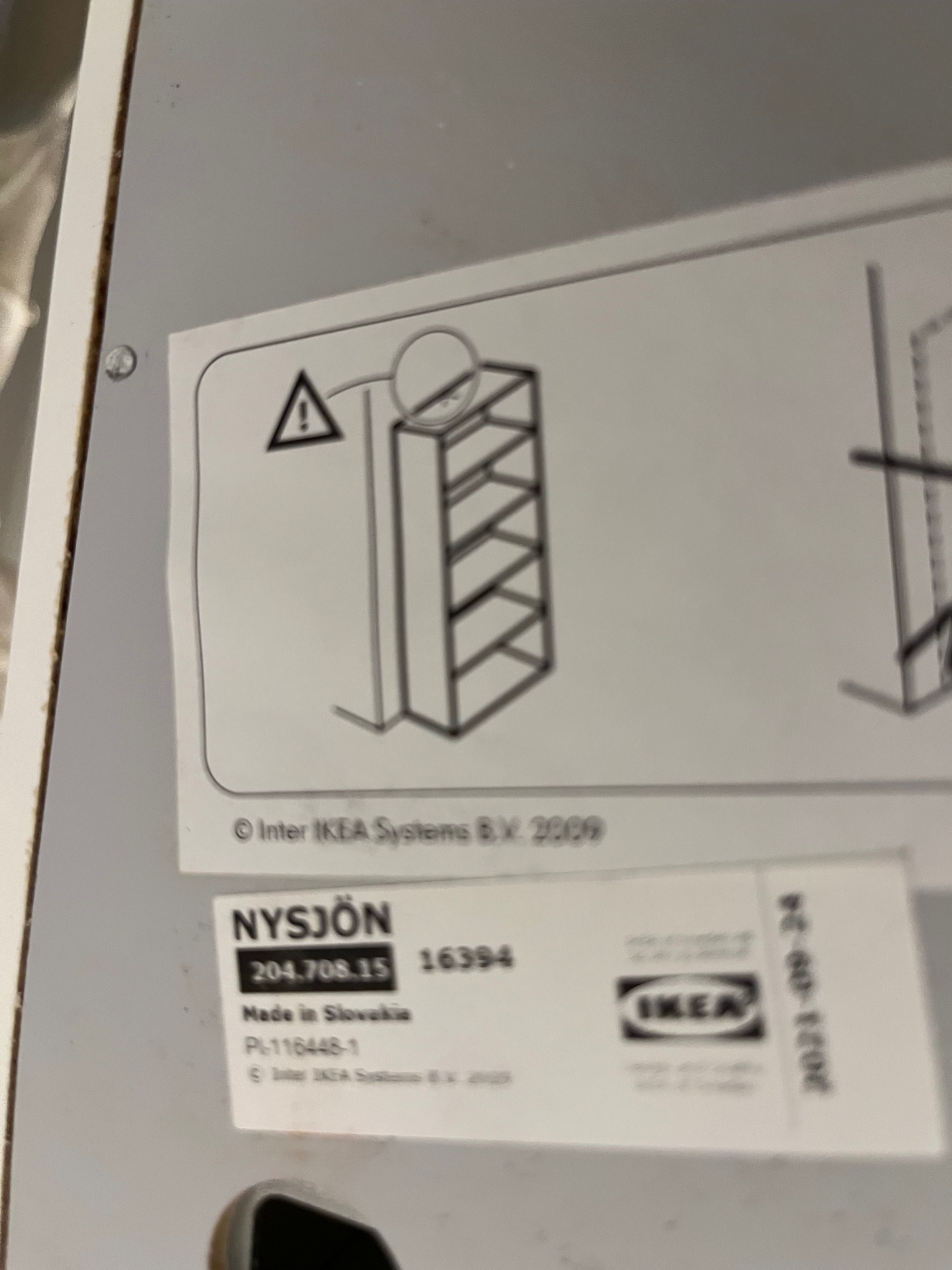 Ikea NYSJÖN
Szafka wysoka, biały, 30x190 cm