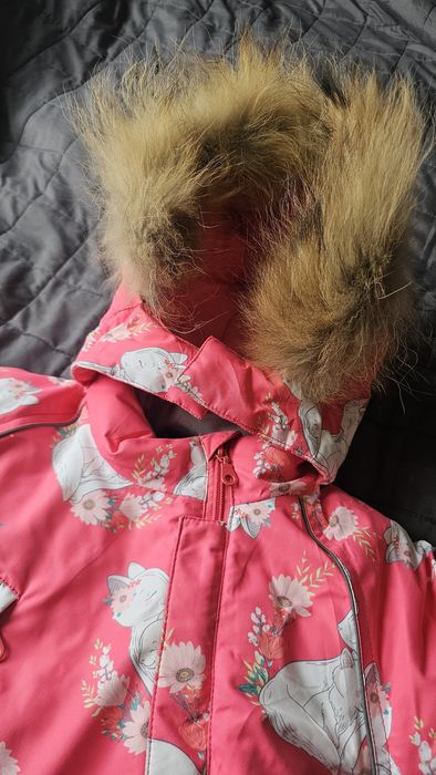 Зимовий комбінезон Lassye , теплий комбінезон , рожевий комбінезон