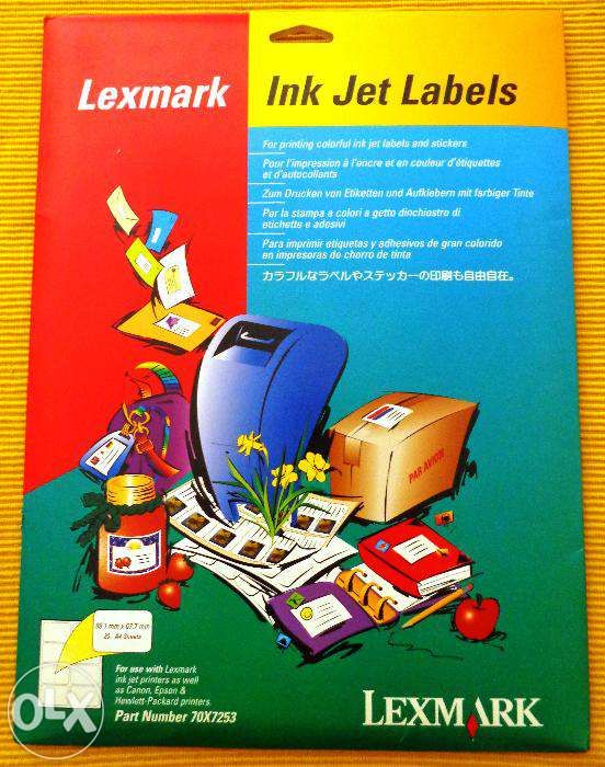 Etiquetas para Impressão Lexmark