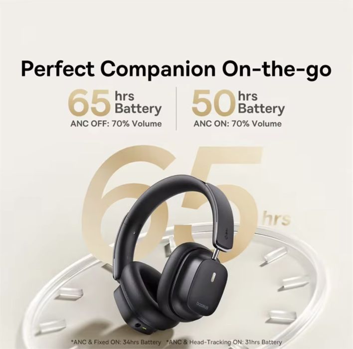 Bluetooth Наушники Baseus Bowie 30 Max Noise-Cancellation