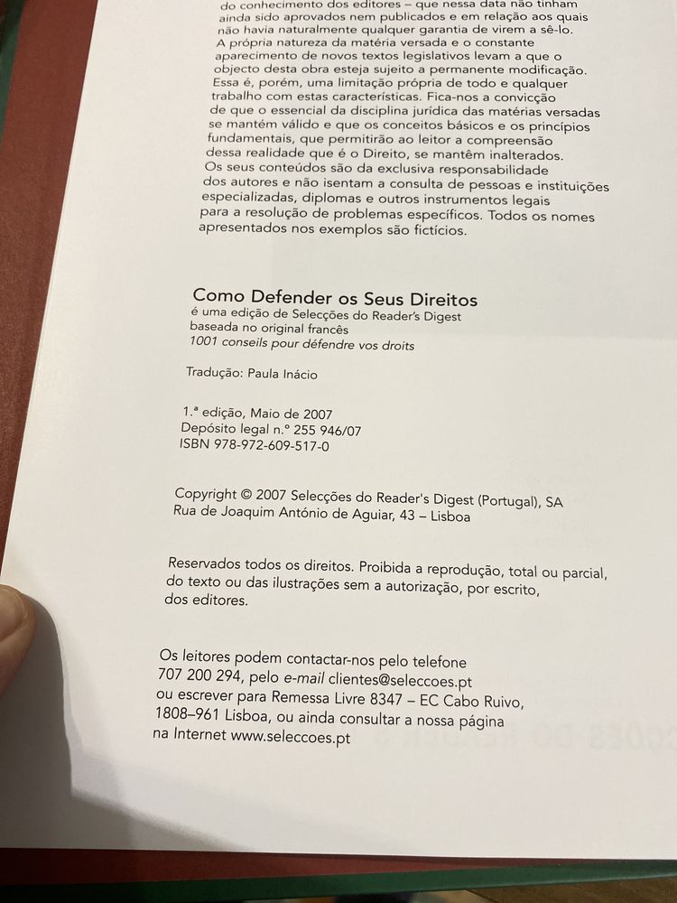 Como defender os seus direitos - 1a edição - 2007