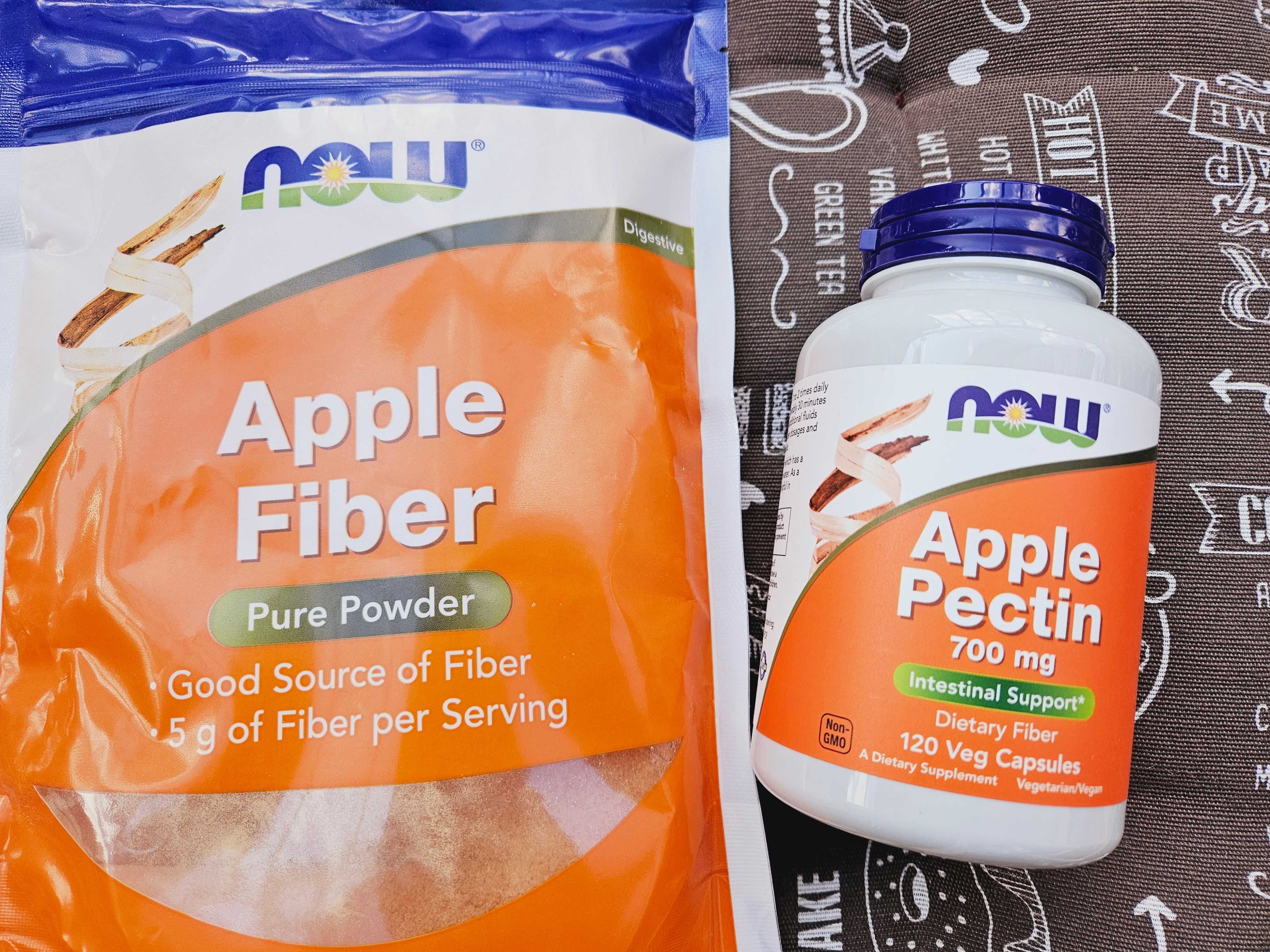 Now Foods, Apple Pectin fiber яблочний пектин клетчатка порошок капс