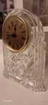 Zegar stojący Bohemia Crystal Clock vintage 
na biurko z kryształu oło
