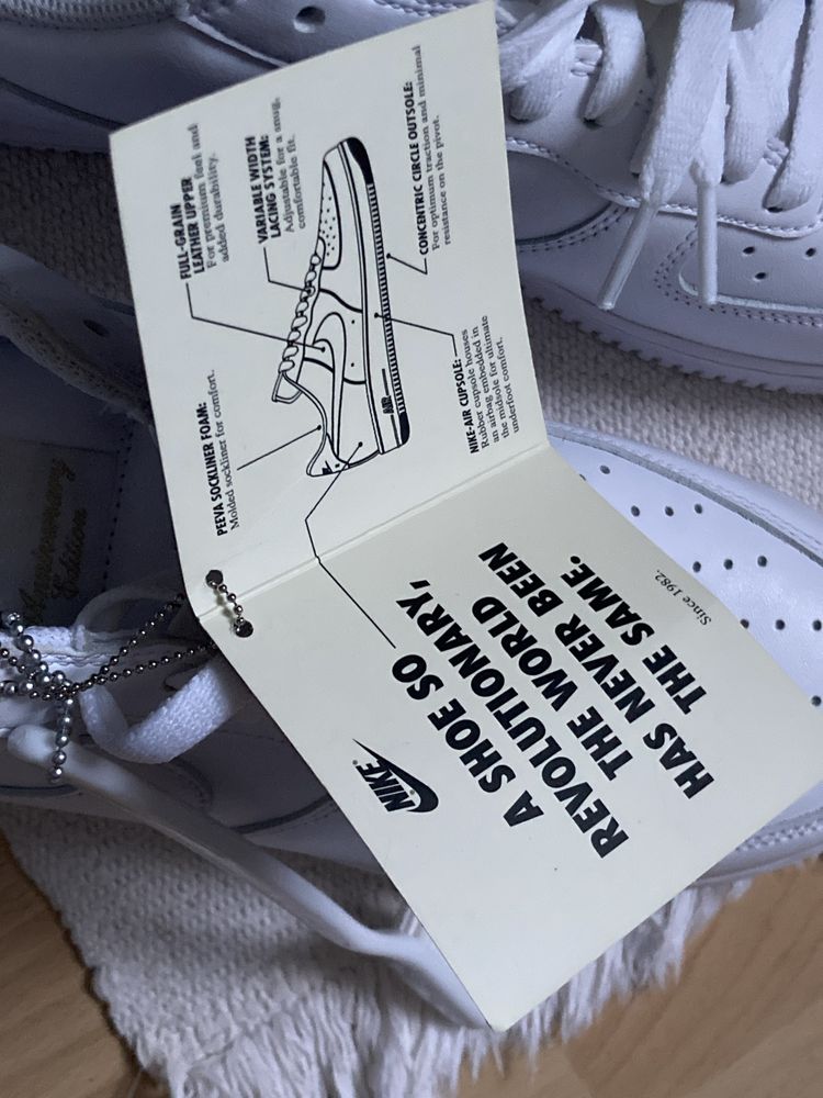 NOWE Nike Air Force 1 Anniversary Color Month Retro Triple White 45 29