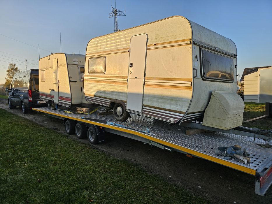 Przyczepa stacjonarna. Na budowę, działkę