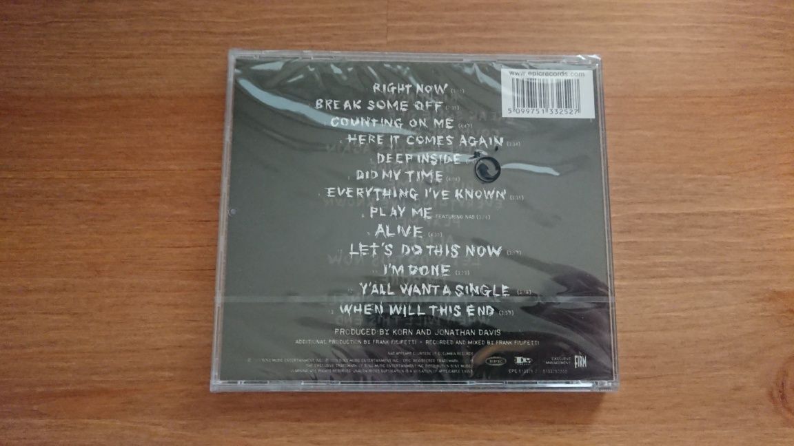 Korn Take A Look In The Mirror CD *NOWA* 1st Press Folia Skrapbook