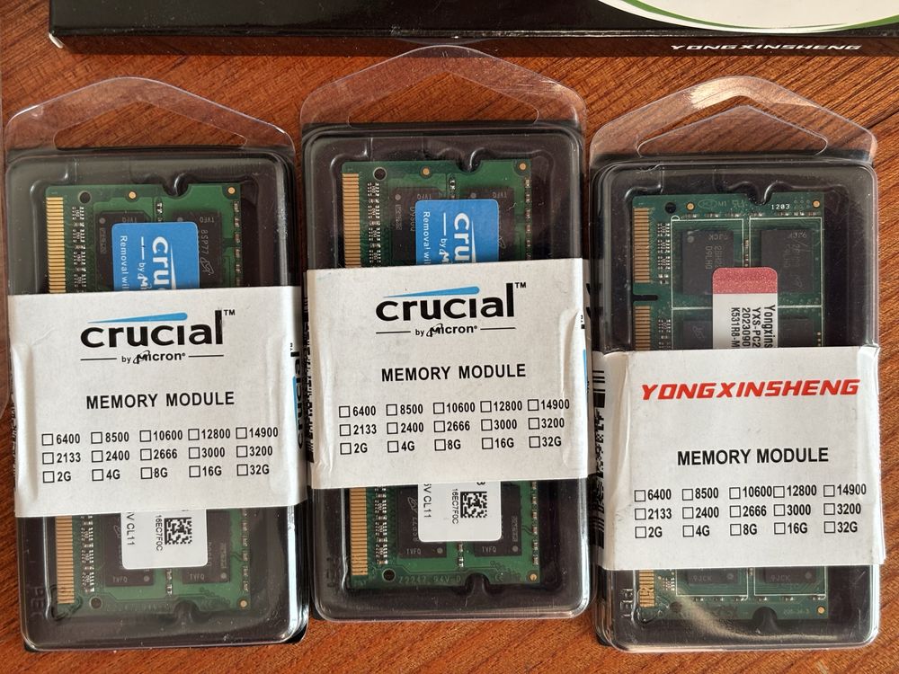 Оперативна памʼять Ddr3 DDR4 DDR2 8gb so-dimm