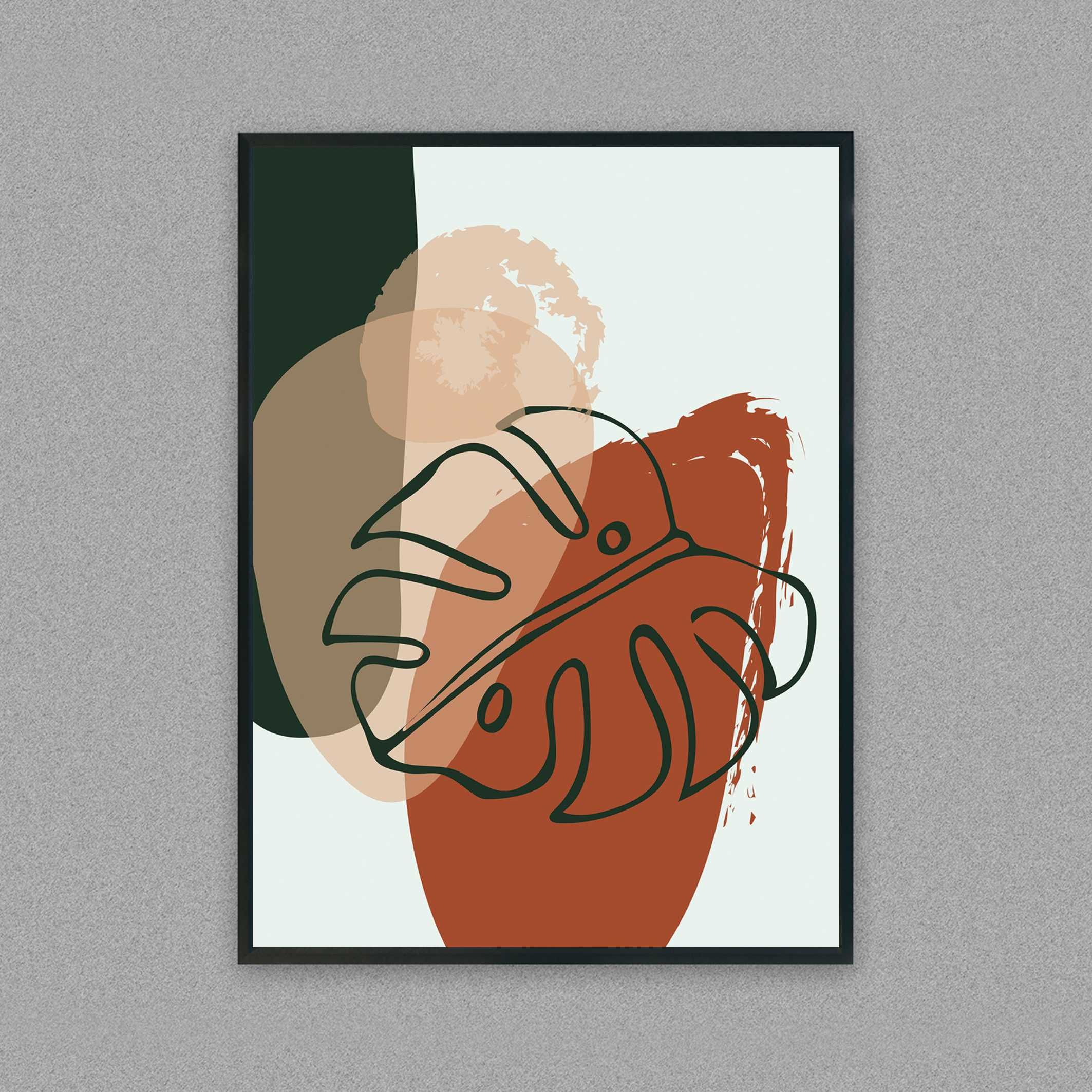 monstera plakat do pokoju, obraz monstera, plakat, kwiat monstera