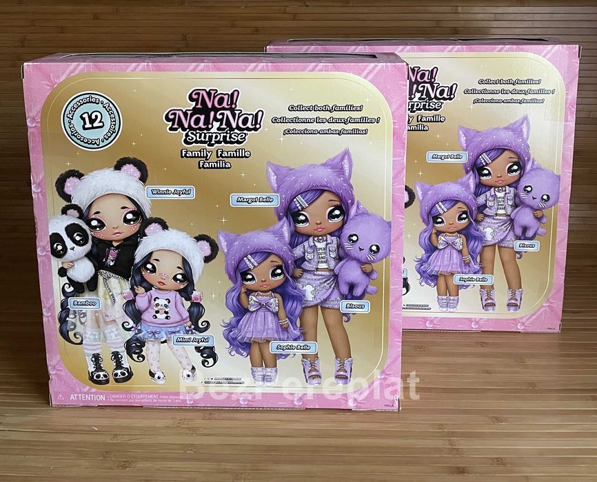 Лялька На На На Сюрприз Сім'я Панди Na Na Na Surprise Panda Family