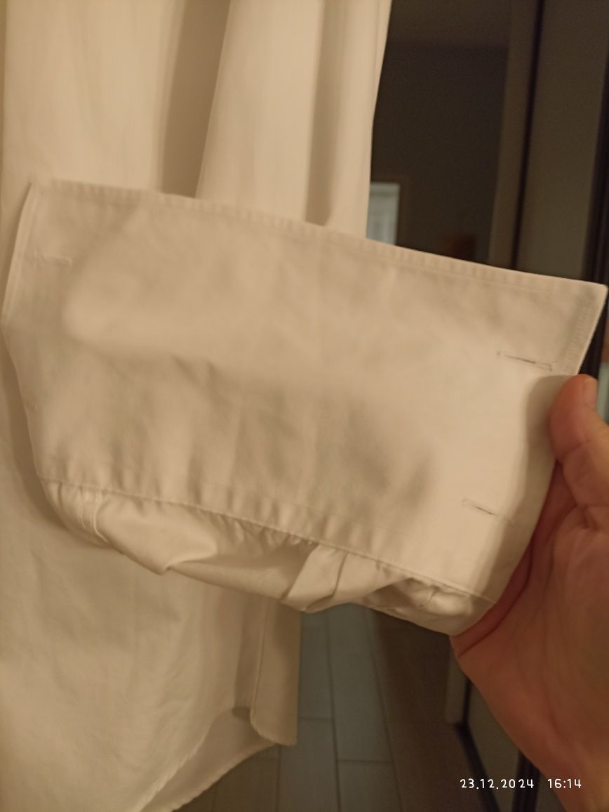 Biała koszula Vistula 38 two-ply 176-182 cm na spinki