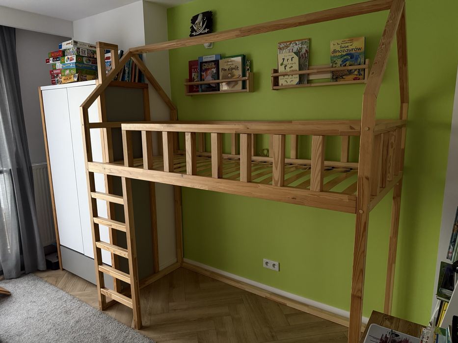 Łóżko antresola ZOSIA 90x200 drewno ! Top stan ! Dzieciece ! Kraków