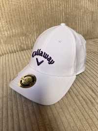 Callaway Stitch Magnet czapka z daszkiem - biało/fioletowa