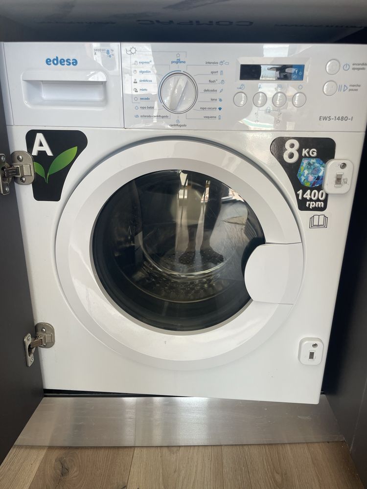 Maquina lavar e secar endesa EWS1480i/embutir/com pouco uso
