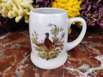 Ładny porcelanowy myśliwski kufel - Para bażantów - 0,6 L