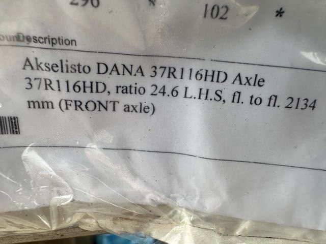 DANA 37R116HD Front Axles oś napędowa nowa spicer