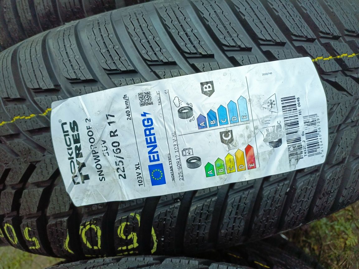 Nowe opony zimowe 225/60/17 Nokian 2024r