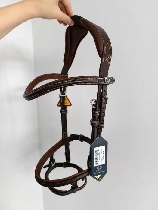 Ogłowie premium Ps of Sweden Paris brazowe Full