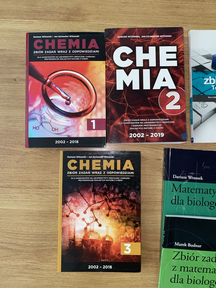 Chemia Witowski, Pazdro, podręczniki, repetytoria, biologia, matematyk