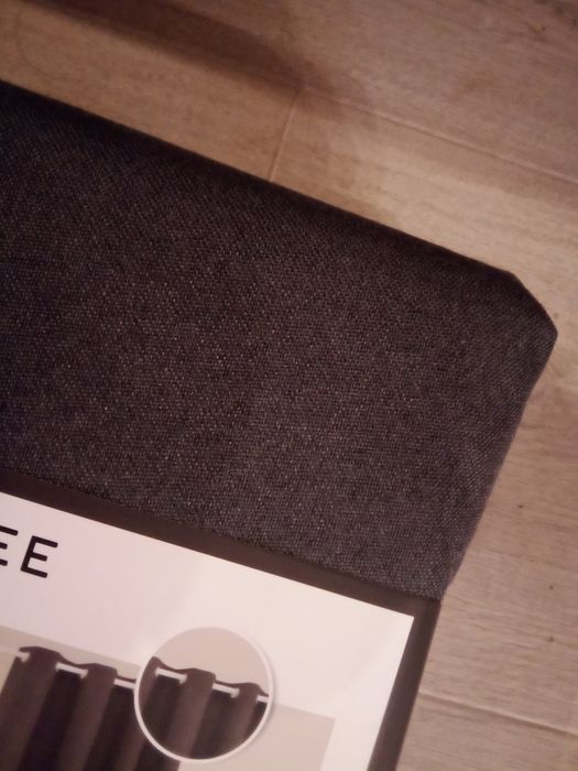 Dwie zasłony na kółkach SMUKEE szare grafitowe zaciemniające blackout