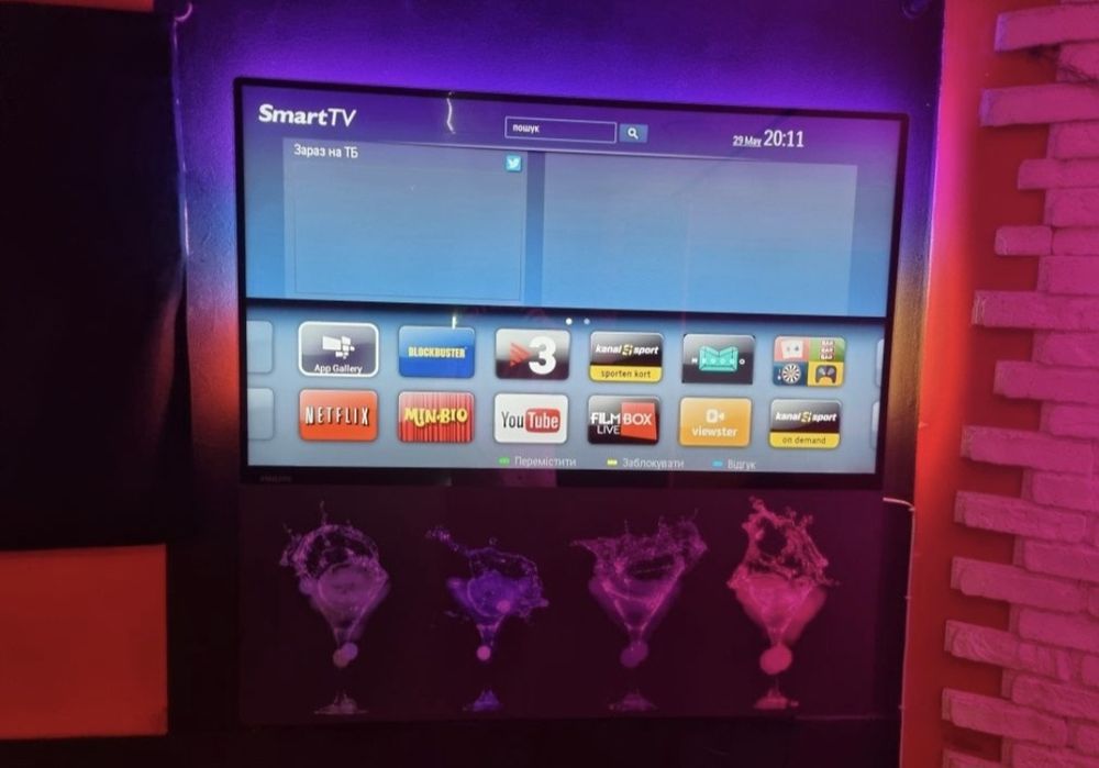 Телевизор Philips 55 Smart TV 3D в ідеальному стані