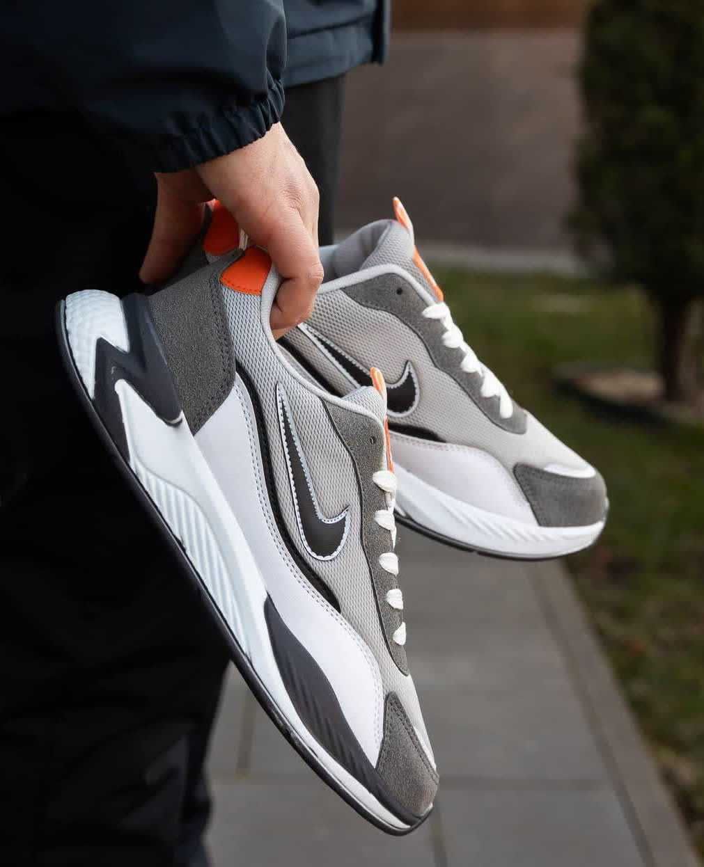 Кросівки Nike Racer Grey, чоловічі легкі кросівки для весни та літа