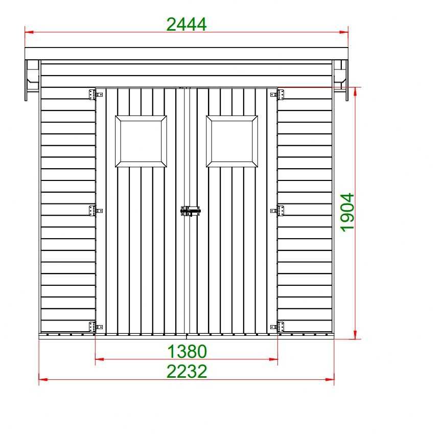 domek z drewutnia narzędziowy świerk 2,2x1,9 2x2 podłoga