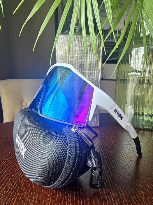 Okulary przeciwsłoneczne White / rowerowe sportowe bieganie MTB