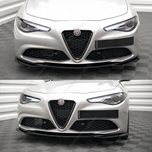 Губа на передний бампер Alfa Romeo Giulia накладка на бампер джулия