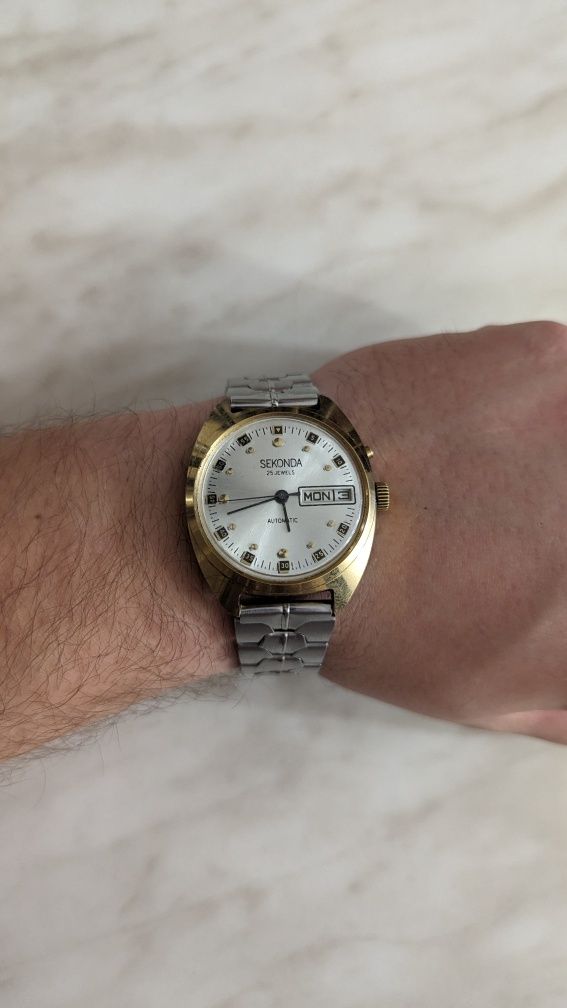 Часы Sekonda automatic, годинник времен СССР