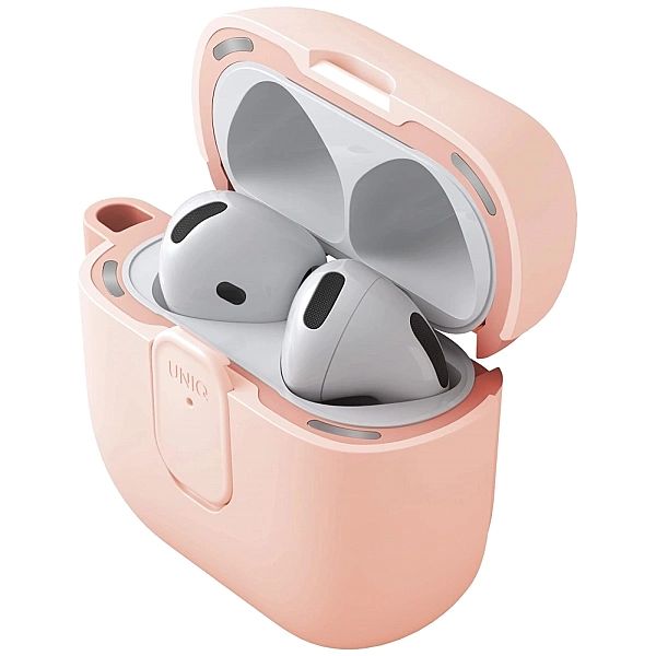 Etui UNIQ Clyde Lock Case do AirPods 4 - różowe