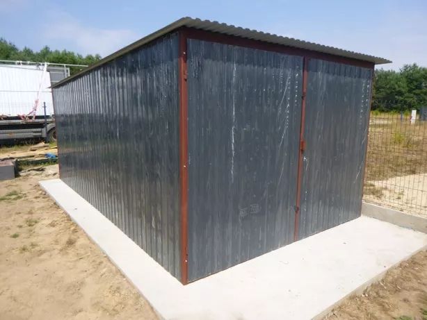 Garaż blaszany Schowek Blaszak na budowę Garaże Blaszaki od PRODUCENTA