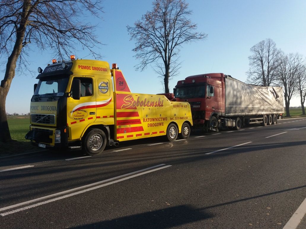 Ceny od 2 zł za km Pomoc drogowa transport maszyn