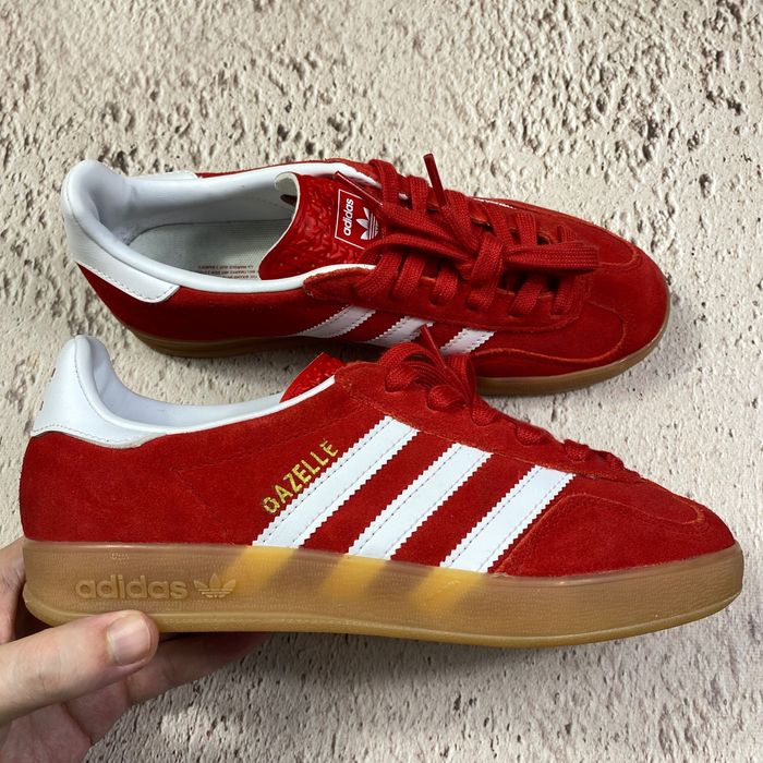 ji2063 Оригінал жіночі кеди adidas gazelle indoor red