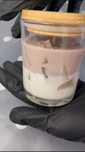 Свічка ручної роботи ice latte