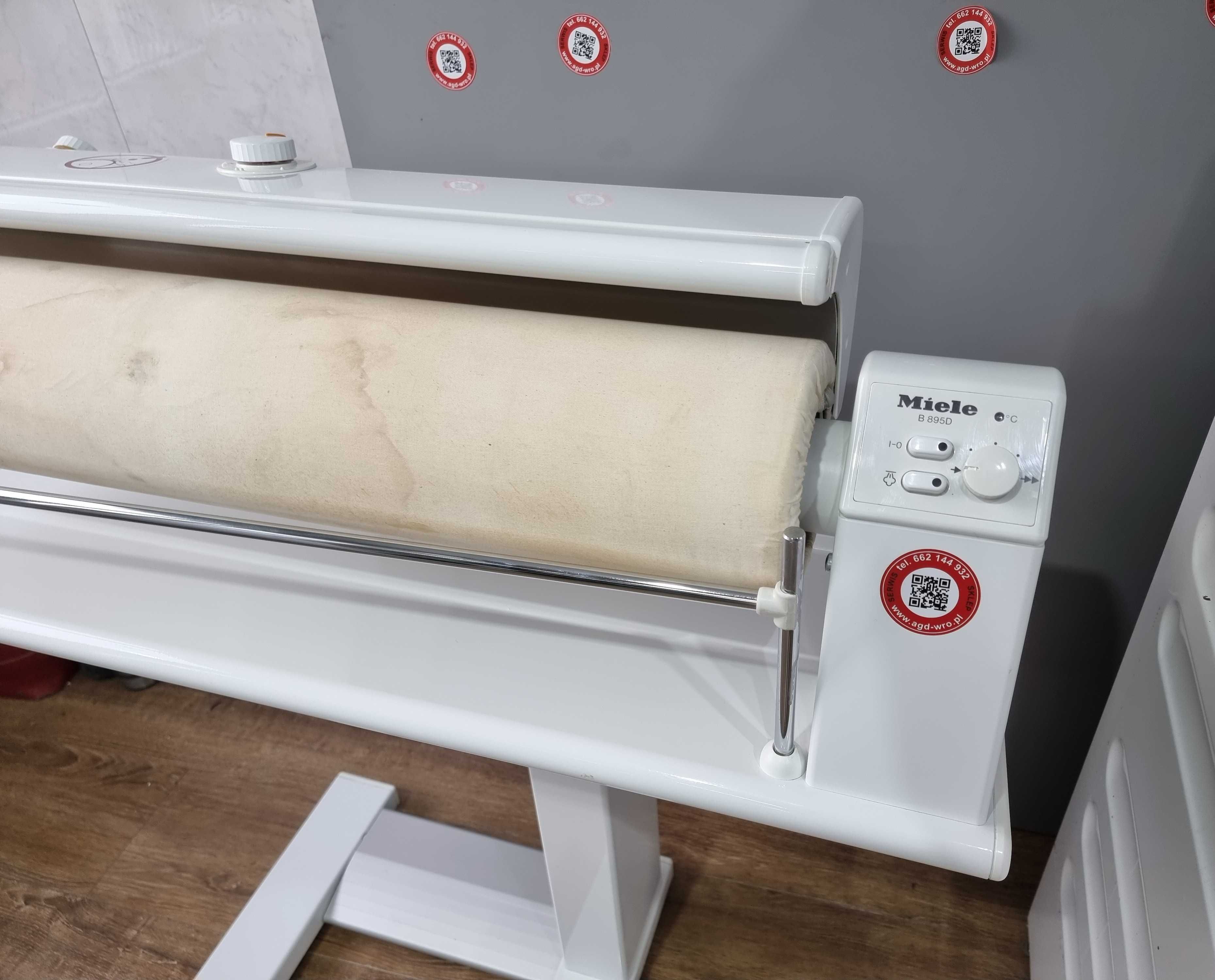 Magiel elektryczny, maglownica Miele B 895 D z funkcją pary, składany