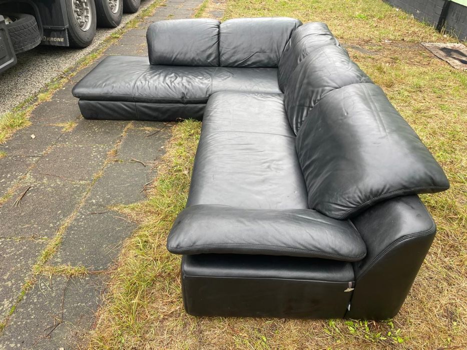 Продам шкіряний кутовий диван з Європи