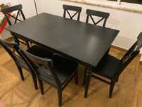 Mesa de sala com 6 cadeiras