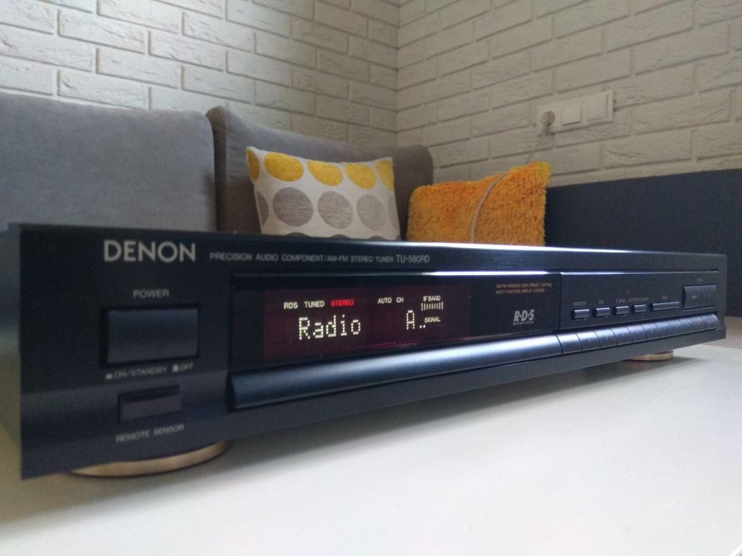 DENON TU-580RD tuner cyfrowy stereo hi-fi z RDS. Wysoki model.