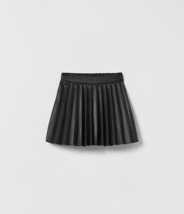 Zara юбка еко шкіра шкільна