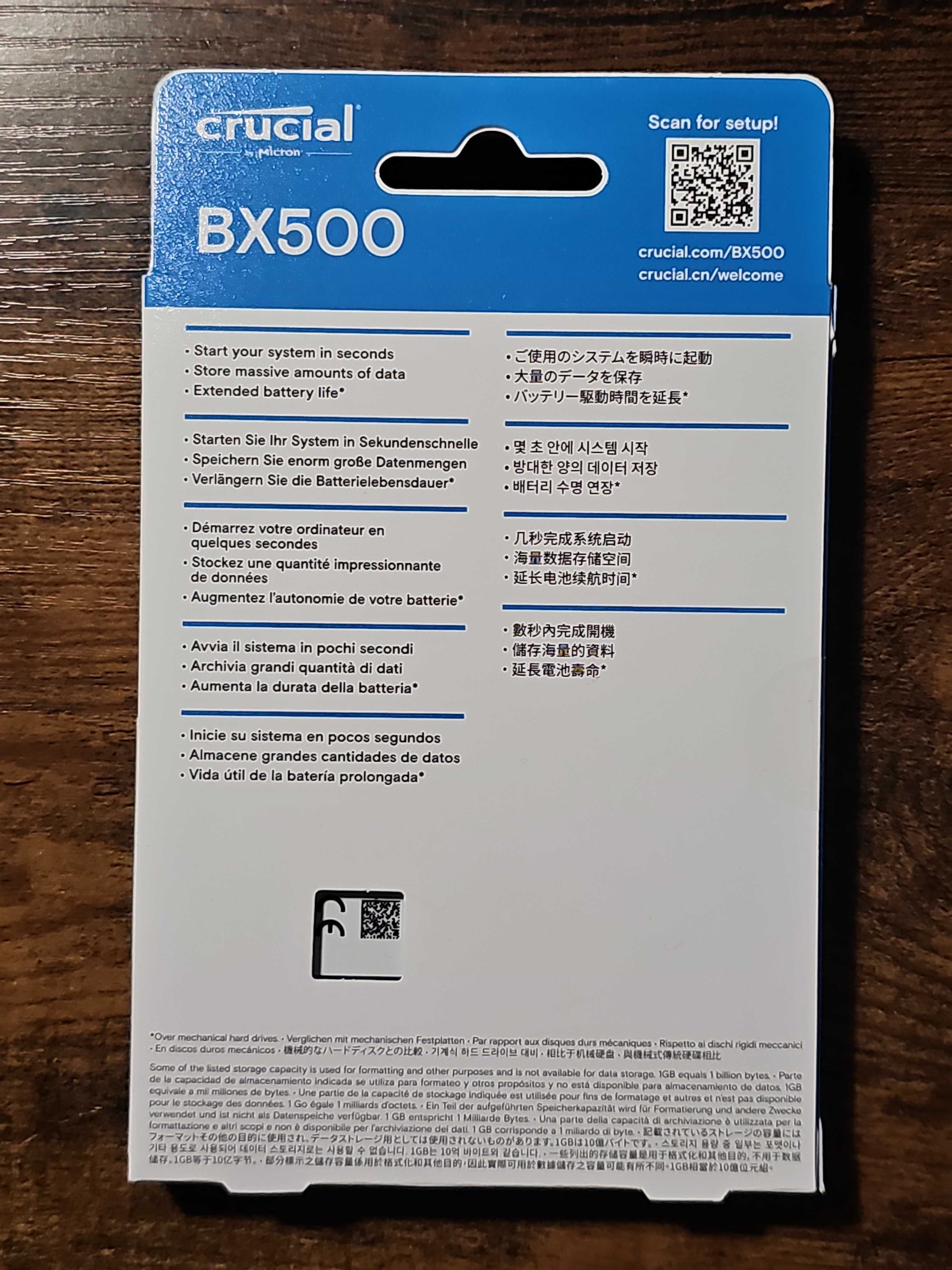 Crucial BX500 480GB 2,5" (CT480BX500SSD1)