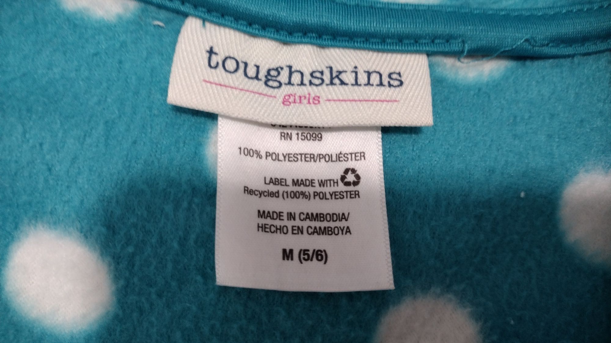 Dres polarowy dziewczęcy Toughskins z USA dla 5/6 latki