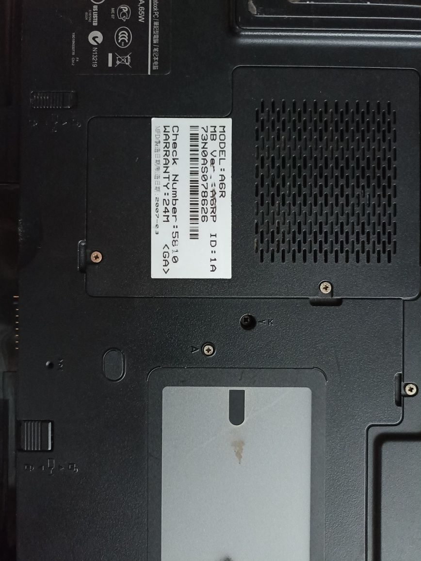 Продам Asus a6r на запчасти
