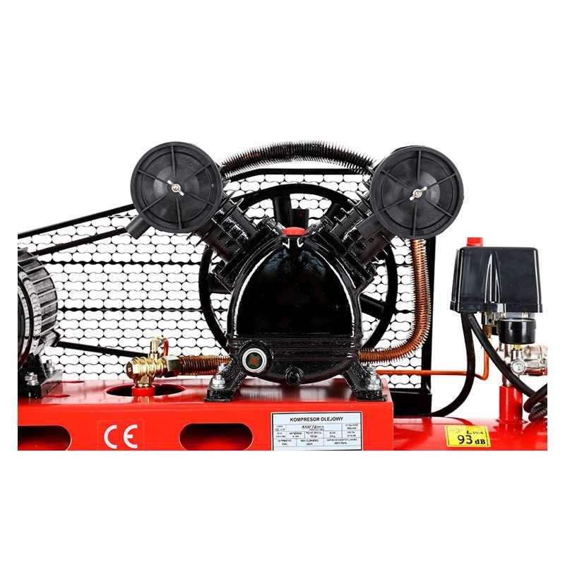 Kompresor olejowy sprężarka 100L 2tłoki 4,6KM 580l/min 400V KD404 NOWY