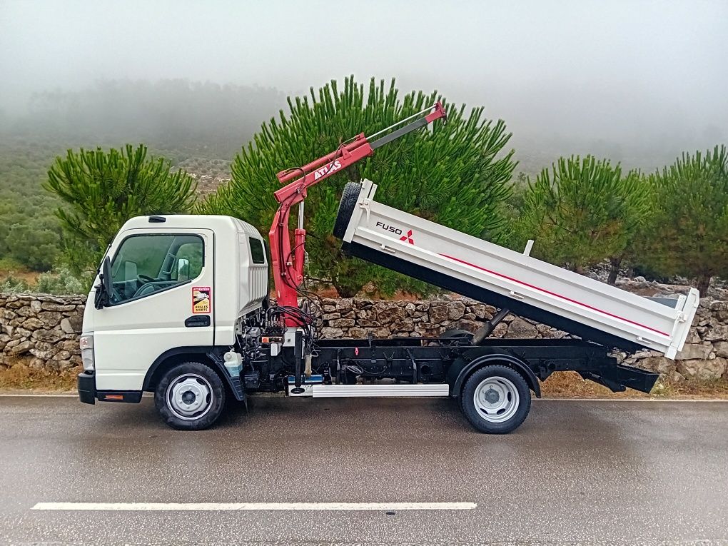 Mitsubishi Canter fuso 3c15com grua e bascula