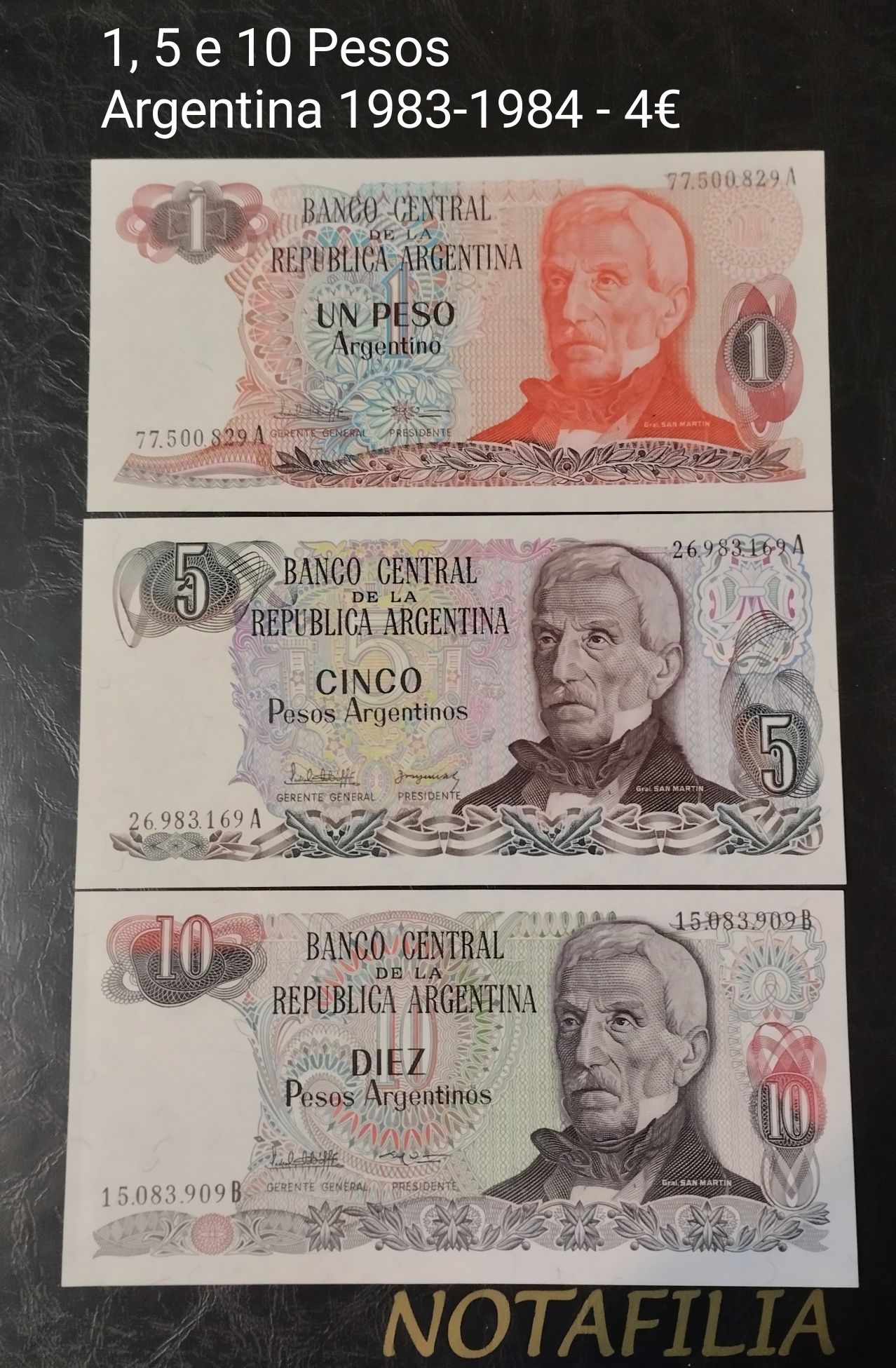 Notas estrangeiras, trios